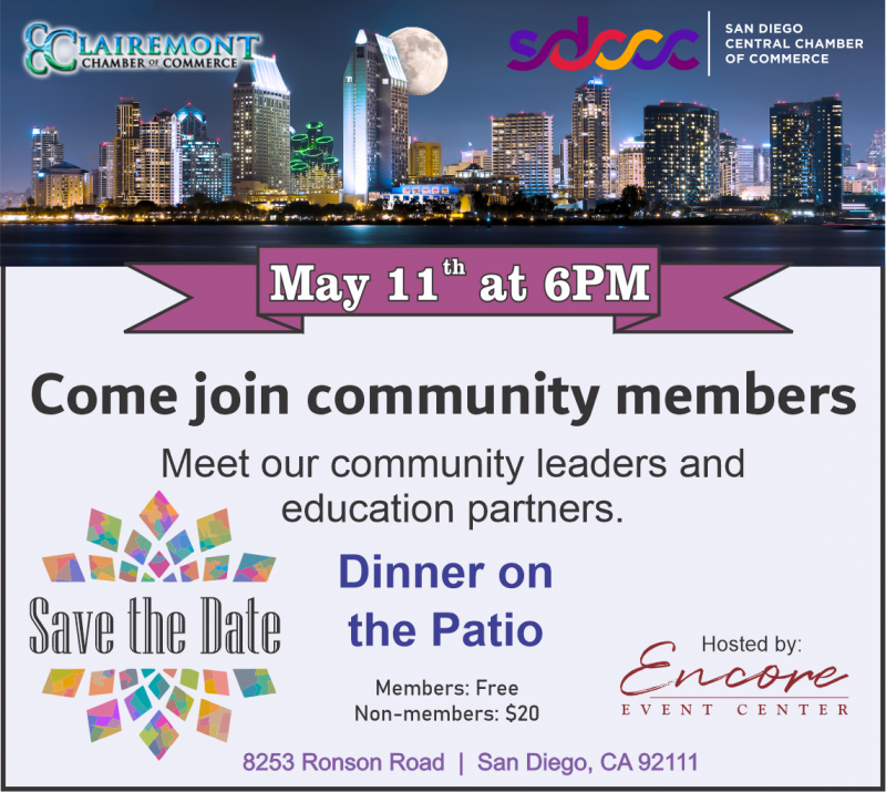 San Diego Center Chamber of Commerce Spring Mixer & Dinner