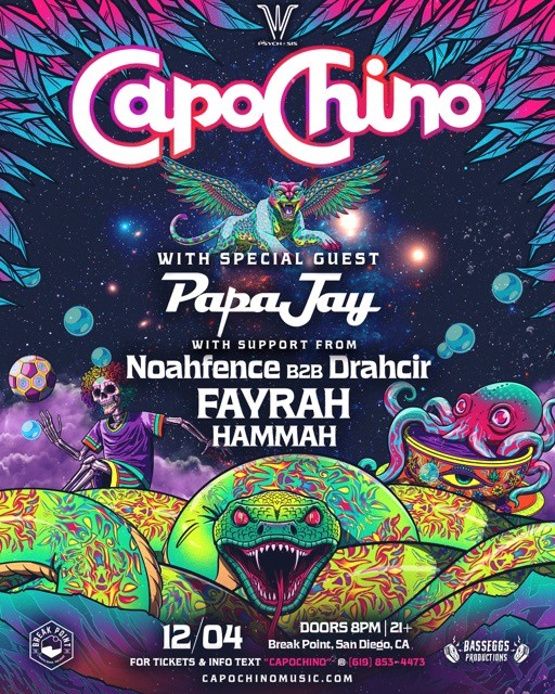Psychosis Events Presents: Capochino - Back To Life Tour w/Special Guest PapaJay